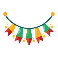 New Year Garland Design vector