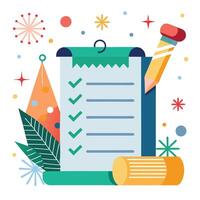 New Year Party Invitation Template vector