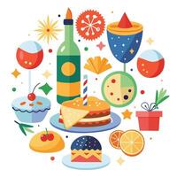 New Year Party Noise Makers vector