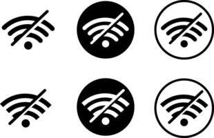 wifi signal icon set. wifi icon sign for remote internet access. Wireless symbol collection. Internet sign. Wi-fi signal icons vector