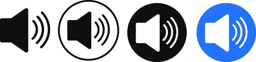 speaker icon set. Volume icon. noise icon symbol vector