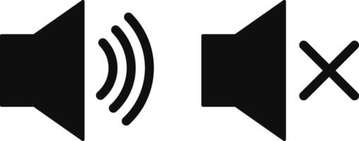 Set of speaker icon. Volume icon. silent icon symbol. sound icons vector
