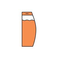 Icon concept displayed in a modern and simple shampoo graphic design vector