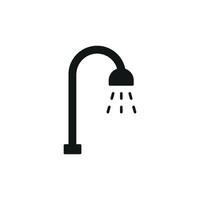 Shower design expressed through a simple and modern icon graphic concept vector