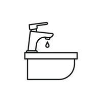 Sink icon design showcasing a simple and modern concept graphic vector