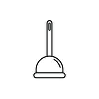 Icon design illustrating a modern and simple plunger concept graphic vector