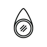 Modern graphic portraying a simple mirror icon design concept vector