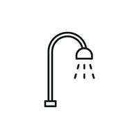 Icon design illustrating a modern and simple shower concept graphic vector