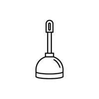 Plunger icon design showcasing a simple and modern concept graphic vector