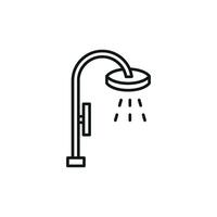 Shower icon graphic expressing a simple modern design concept vector
