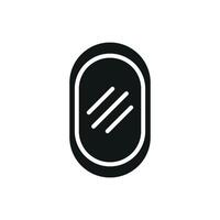 Mirror graphic design focused on a modern and simple icon concept vector
