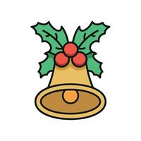 Modern Christmas design based on a simple bell concept graphic vector
