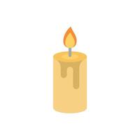 Candle icon graphic highlights a clean and simple aesthetic with a modern touch vector