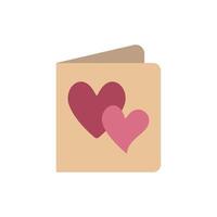 Valentine card design emphasizes sophistication and simplicity in a graphic concept vector