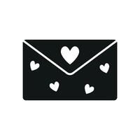 Valentine card design integrates a contemporary look with a simple graphic concept vector