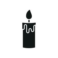 Candle icon design integrates elegance and simplicity in a graphic concept vector