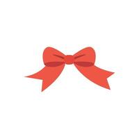 A Christmas bow design conceptualized in a simple and modern graphic vector