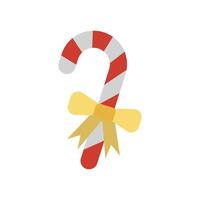 Candy concept showing a modern and simple Christmas cane design graphic vector