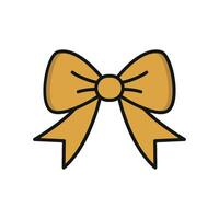 Bow design for Christmas in a simple modern concept graphic vector