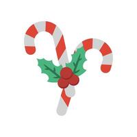 Christmas cane design depicted through a simple and modern candy graphic vector