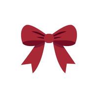 Graphic interpretation of a simple and modern Christmas bow design vector