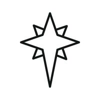 Christmas concept highlighted through a simple and modern Bethlehem star design graphic vector