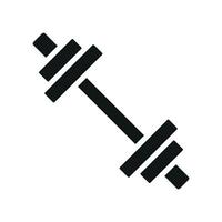 Barbell design integrates simplicity with a streamlined and modern graphic approach vector