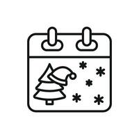 Modern design concept centered around a simple Christmas calendar graphic vector