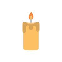 Candle icon graphic captures the essence of simple elegance in a modern concept vector