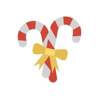 Simple Christmas cane graphic integrated into a modern candy design concept vector