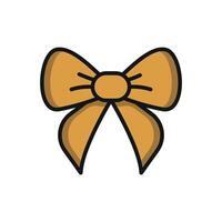 Graphic with a simple and modern concept featuring a Christmas bow design vector