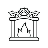 Simple graphic emphasizing a modern chimney design concept vector