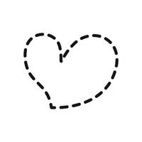 Love sign shape heart icon showcases a modern and functional Valentine graphic theme vector