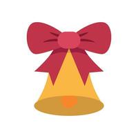 Modern concept graphic featuring a Christmas bell design in simplicity vector