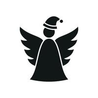 Christmas angel graphic expressing a simple modern design concept vector