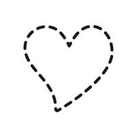 Love sign shape heart graphic captures the essence of modern simplicity in a chic design vector