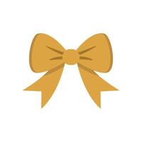 Modern concept graphic illustrating a Christmas bow design with simplicity vector