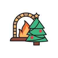 Chimney design showcasing a simple and modern concept graphic vector