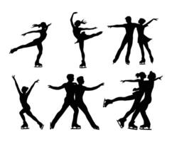 Ice Skating EPS Template vector