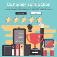 Concept of feedback, testimonials messages and notifications. Rating on customer service illustration. Flat illustration vector