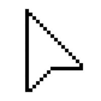 Pixel computer mouse click pointer cursor arrow. Mouse cursor arrow. Pointer arrow. Cursor icon vector