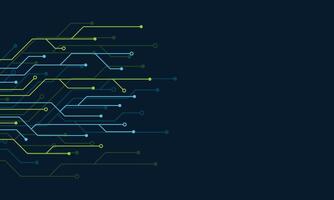 Circuit board technology banner. Circuit board background. Futuristic circuit board banner. illustration vector