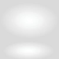 White gradient wall and empty studio room background vector