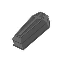 Coffin, Halloween Illustration vector