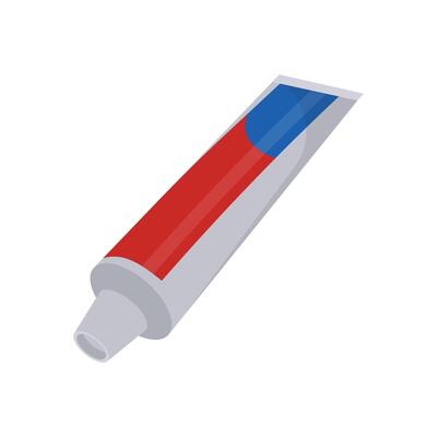 Toothpaste Flat Icon, illustration