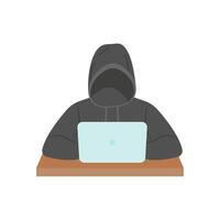 Hacker Flat Icon, illustration vector