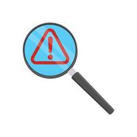 Find Errors Flat Icon, illustration vector