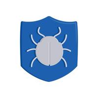 Bug Protection Flat Icon, illustration vector