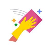 Dusting Flat Icon, illustration vector