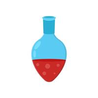 Pear Shaped Flask Flat Icon, illustration vector